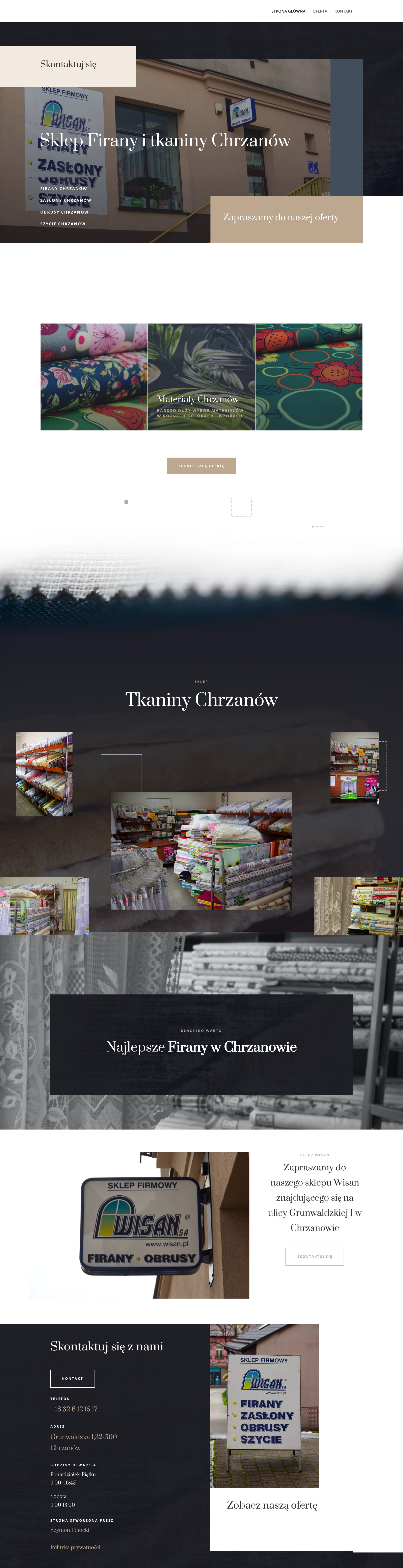 strona-internetowa-sklep-tekstylny-wisan-chrzanow